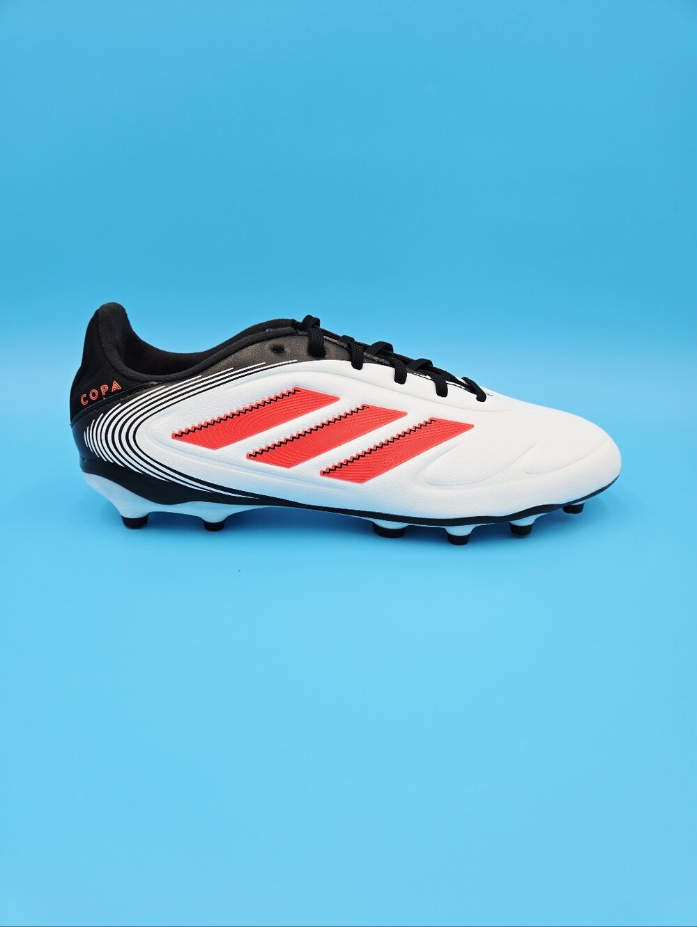 adidas COPA PURE III League FG/MG Soccer Cleats - White/Lucid red/ Black IE1192